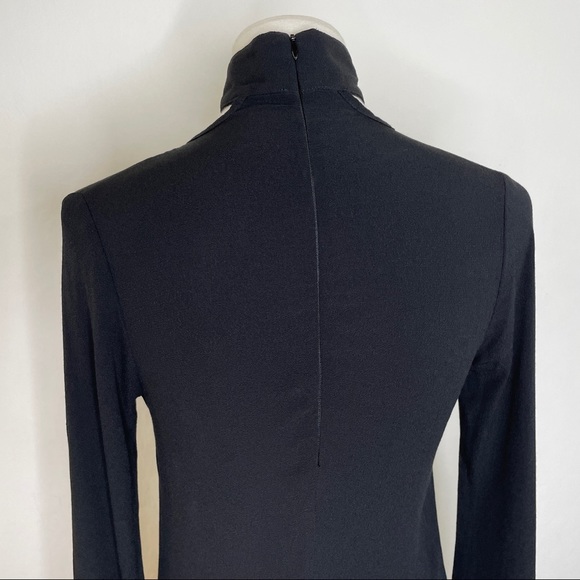 Flynn Skye Bell Sleeve Deep V Choker Mini Dress - Picture 5 of 9